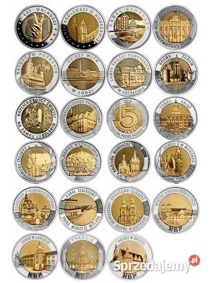 5 KOMPLET 23 MONET UNC 2014 2024 MENNICZE Odkryj śląskie Katowice