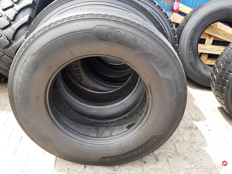 Opona używana ciężarowa 31570R225 MICHELIN 22.5cale Zaścianki