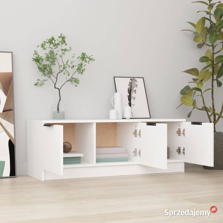 Szafka pod telewizor biała 102x35x365 WM811358 Warszawa