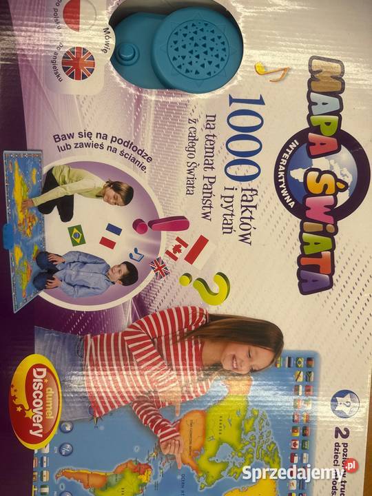 Mapa świata interaktywna Dumel Discovery 6 lat+ wielkopolskie Poznań