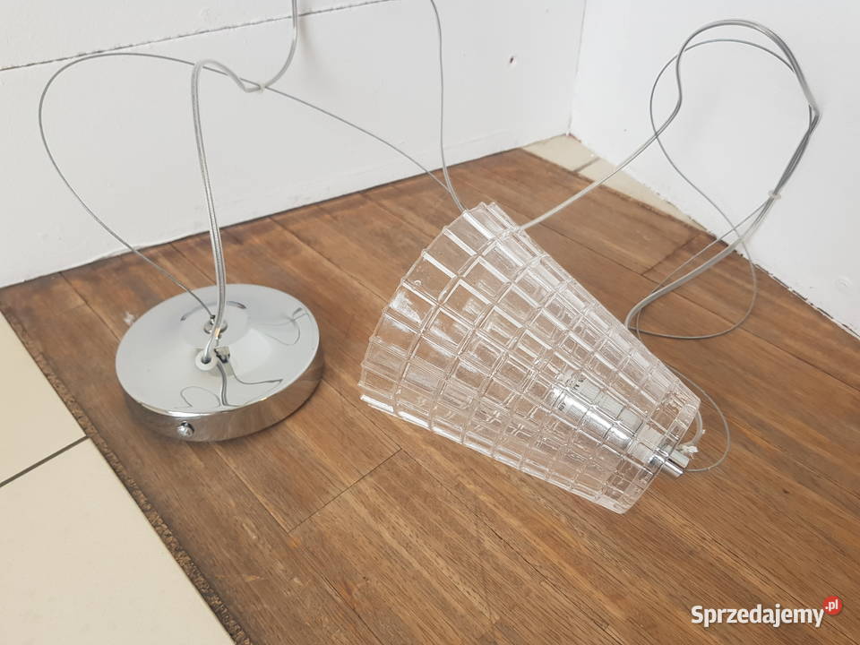 Lampa wisząca STOŻEK SZKŁO mała fajna stół mazowieckie Warszawa