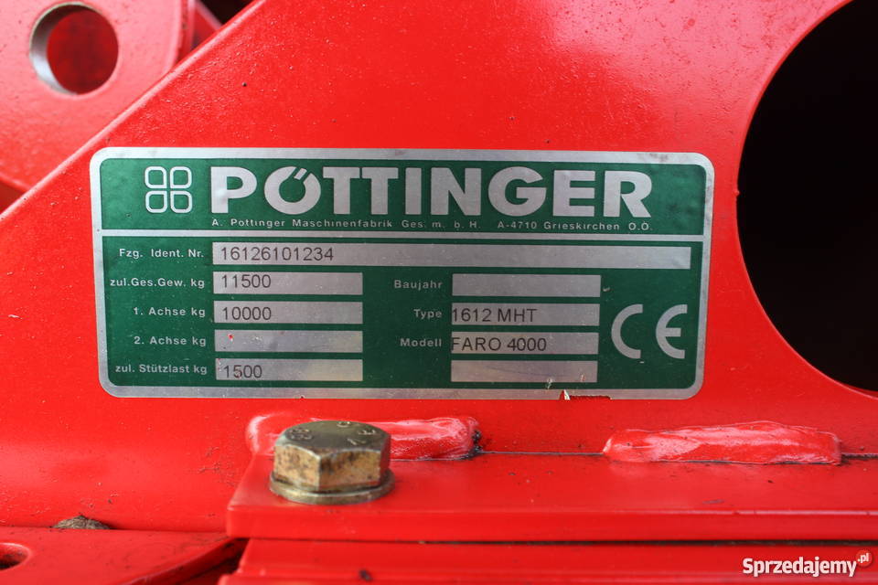 Pottinger Faro 4000 przyczepa samozbierająca nieuszkodzony Sokoły sprzedam