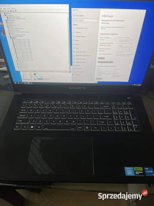 Laptop do Gier Gigabyte DUŻA MATRYCA 173 144Hz śląskie Katowice