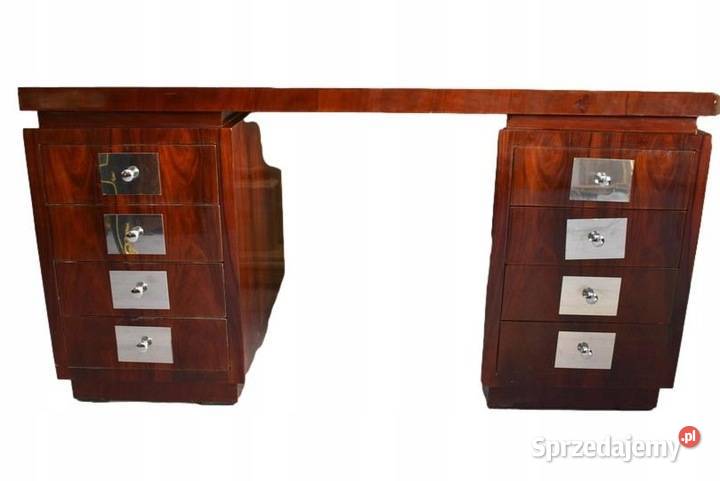Pałacowe Biurko Art Deco Gabinet 8 Szuflad Salon małopolskie Kraków