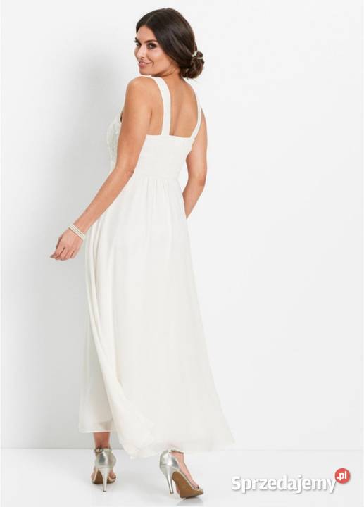 Suknia ślubna 36 S Bonprix ecru Suwałki