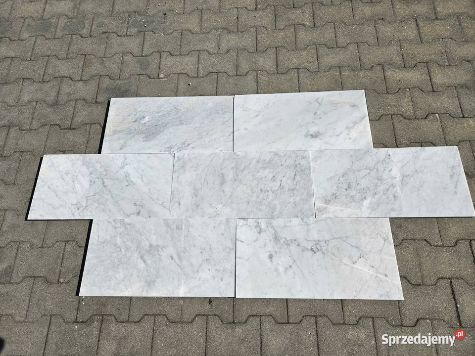 Płytka marmurowa Carrara Bianco 60x30x2 matowa Przemyśl