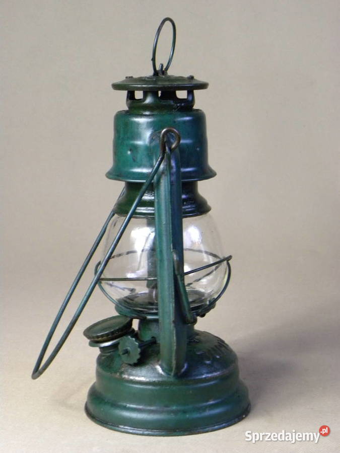 Polska lampa naftowa Jupiter 0 zielona zabytek Legnica sprzedam