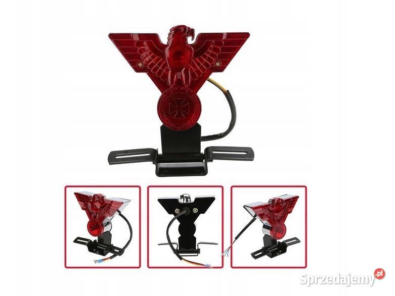 LAMPA MOTOCYKLOWA TYŁ ORZEŁ CRUISER CHOPPER Kierunkowskazy Sosnowiec