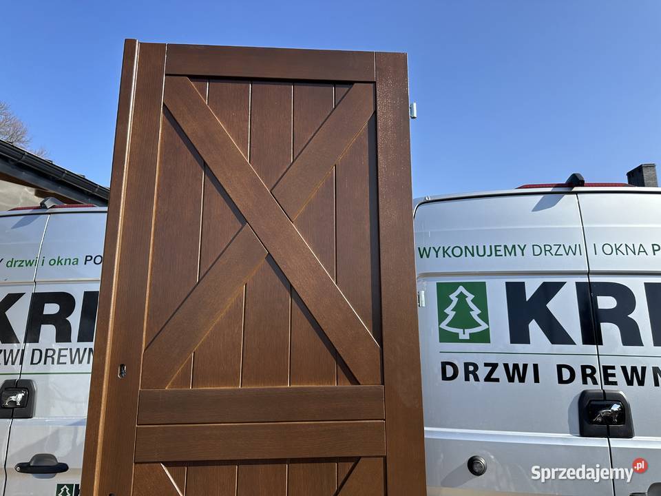 Drzwi zewnętrzne drewniane RĘKI brama garażowa kujawsko-pomorskie sprzedam