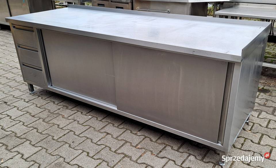 STÓŁ Z SZAFKĄ DRZWI SUWANE 3 SZUFLADY 2308085 sprzedam