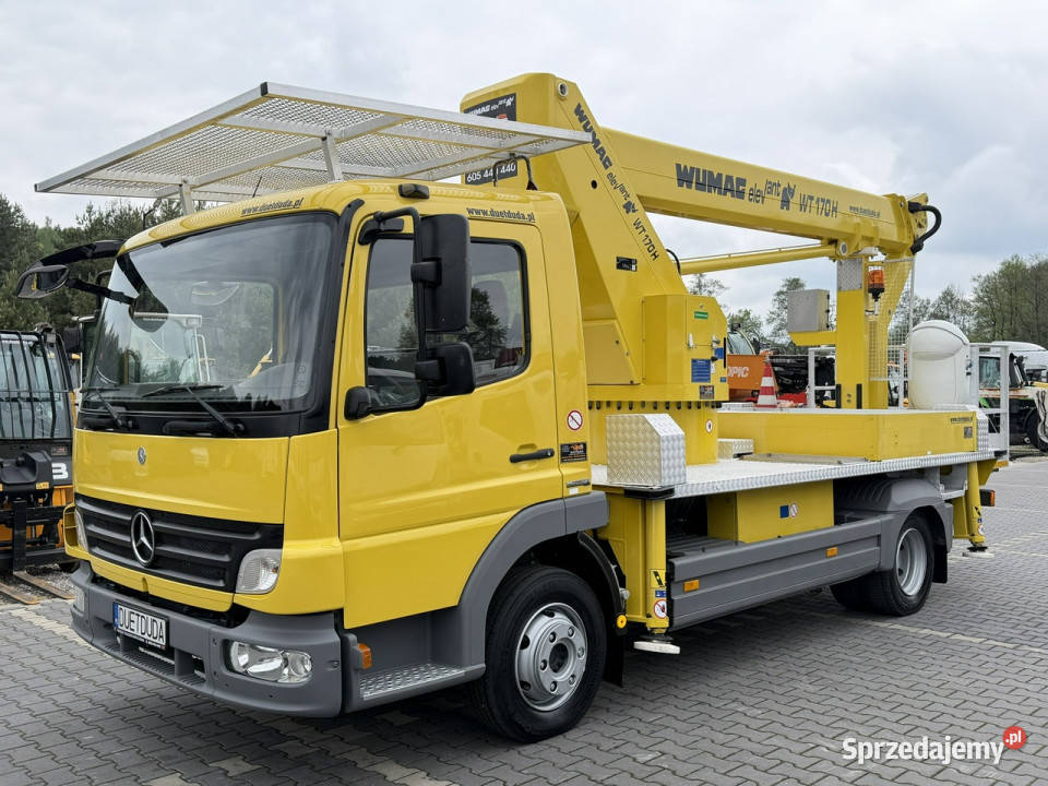 Mercedes Atego Zwyżka WUMAG WT 170 17m w bok 12m Euro4 świętokrzyskie Widełki