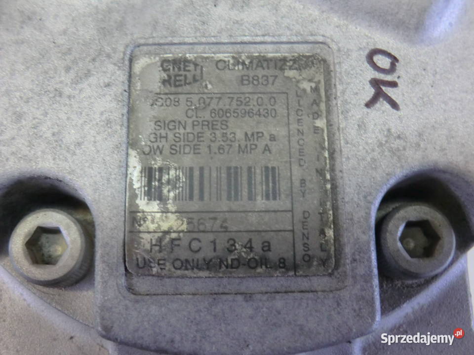 SPRĘŻARKA KOMPRESOR KLIMATYZACJI ALFA 145FIAT małopolskie