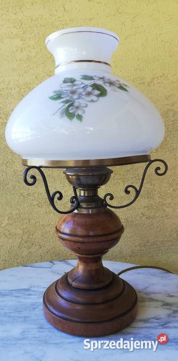 Lampka stołowa nocna biurowa stylowa naftowa