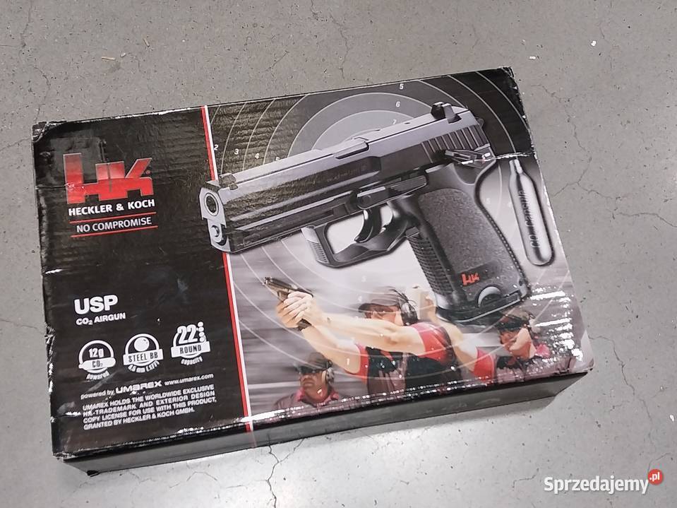 Pistolet wiatrówka HK HecklerKoch USP 45 mm BB śląskie Czeladź