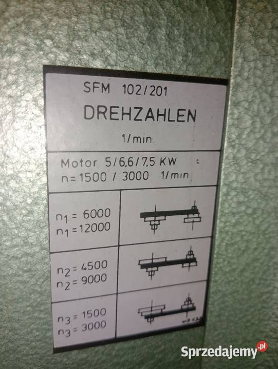 Frezarka dolnowrzecionowa BAUERLE pomorskie sprzedam