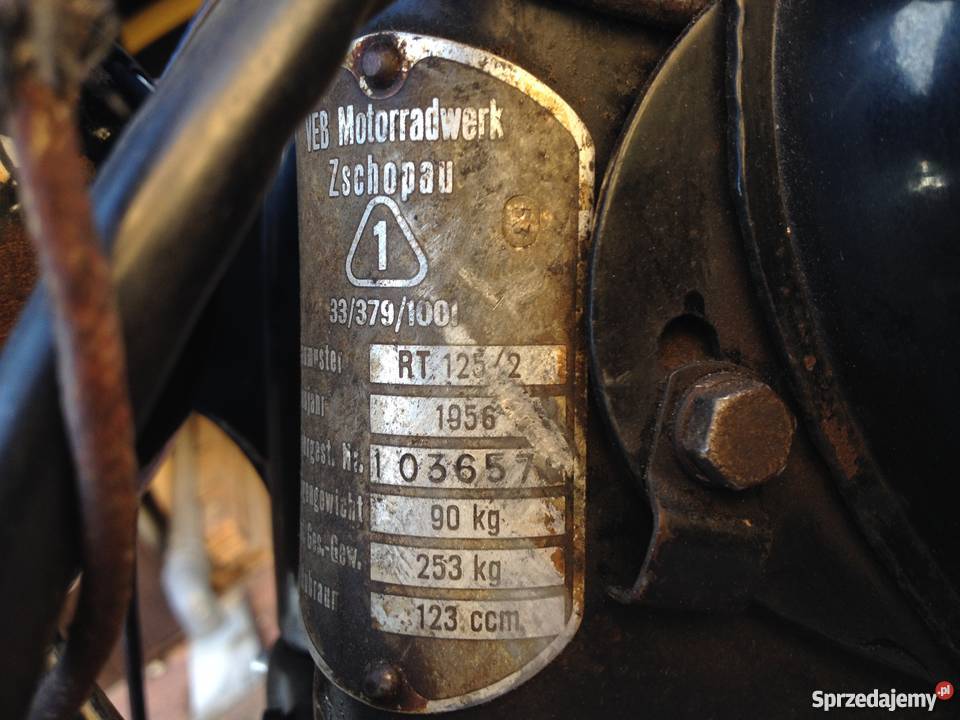 IFA rt 125 oryginalny lakier 500km