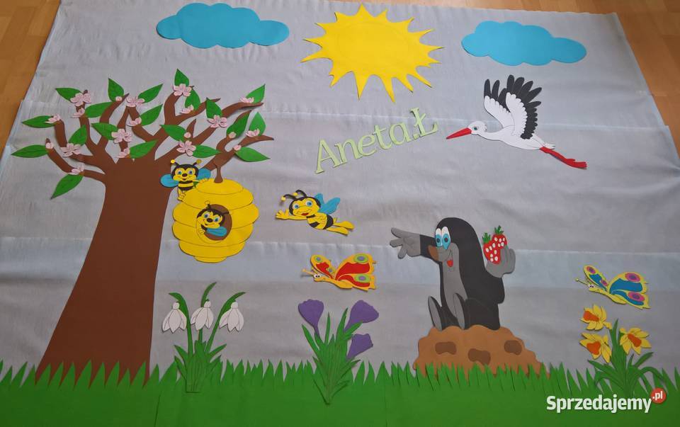 Dekoracja wiosenne z brystolu 504 102 444 Garwolin