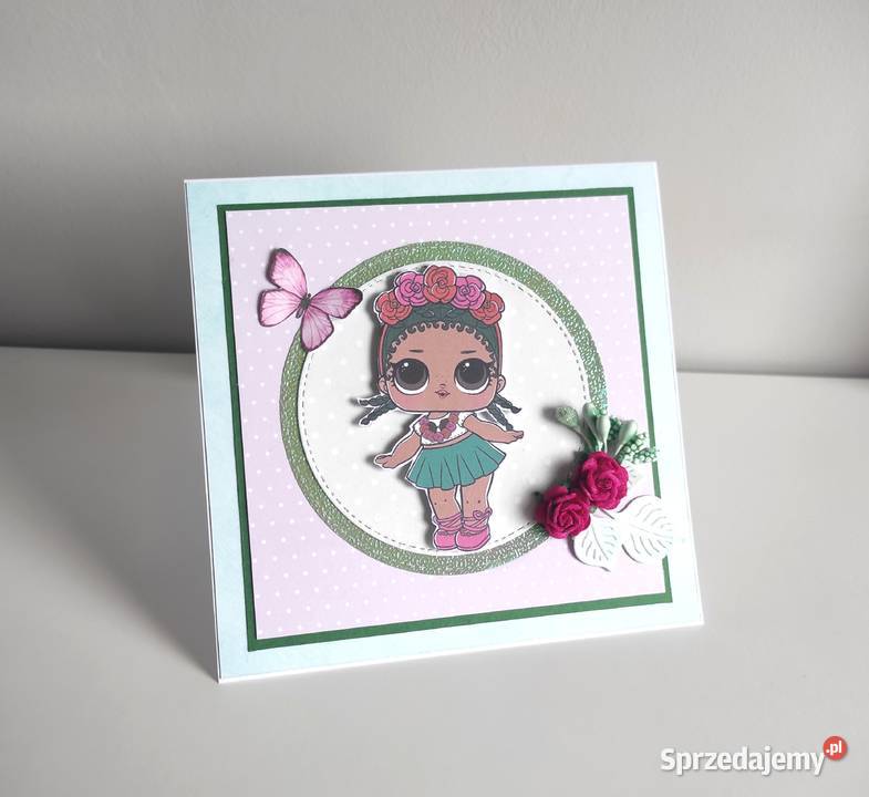 Kartka ręcznie robiona na urodziny LOL 2 Łódź