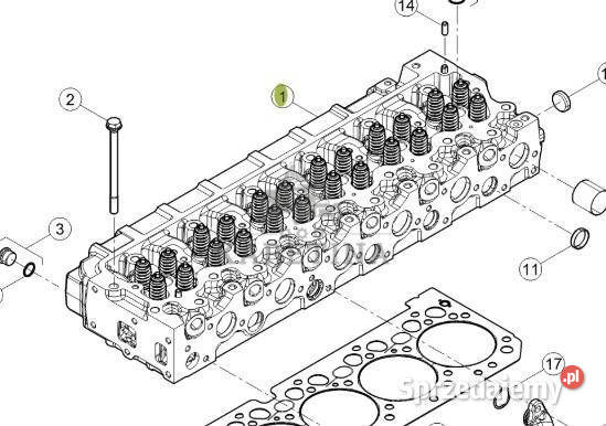 CLAAS Arion 610 660 Głowica Silnika Kompletna 0011665030 00 1166 503 0 Jastrzębniki