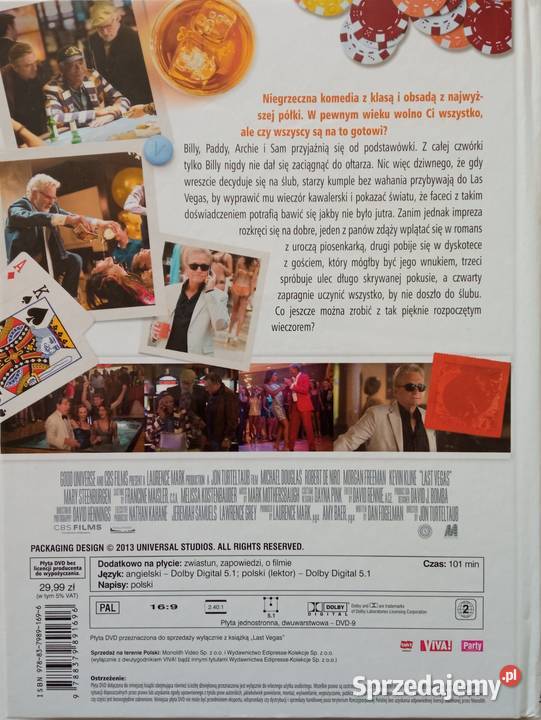Last Vegas DVD Robert De Niro Morgan Freeman lektor Łódź