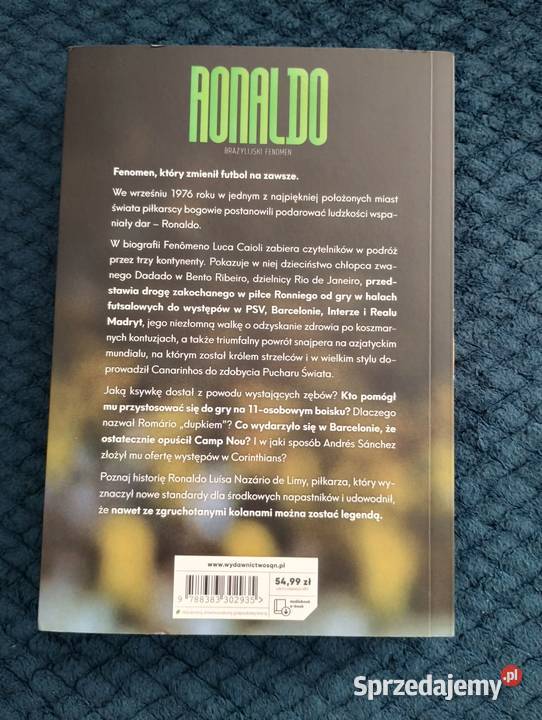 Książka Ronaldo Brazylijski Fenomen NOWA Warszawa