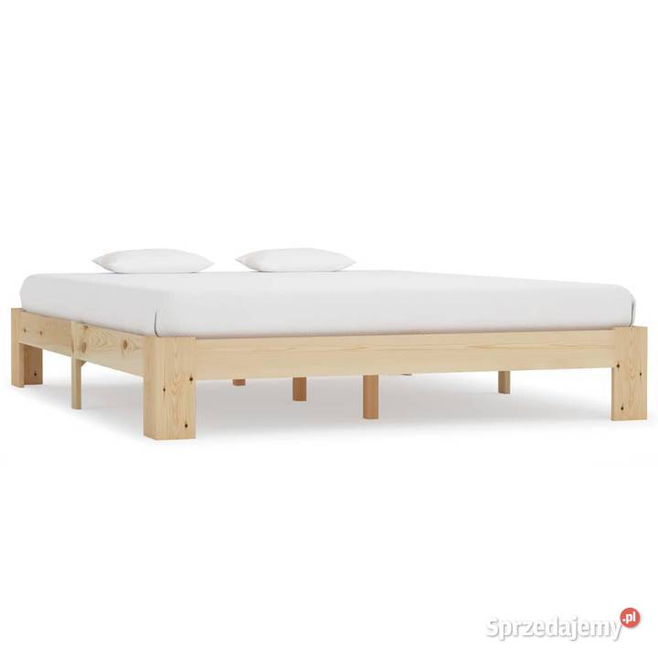 vidaXL Rama łóżka, lite drewno sosnowe,283285