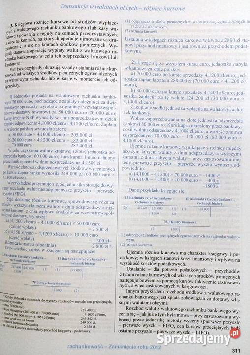 Rachunkowość Zamknięcie roku 2012 Praca zbiorowa Chełm sprzedam