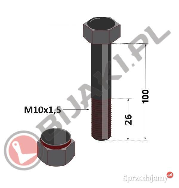 Zestaw nóż śruba podkładki tulejka redukcyjna Chmielniki
