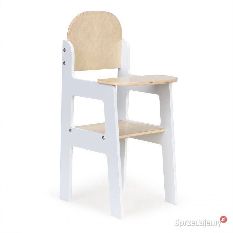 Drewniane krzesełko lalek fotelik do karmienia Lalki i akcesoria Bielsk Podlaski