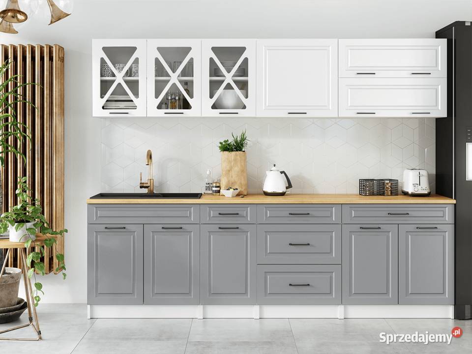 Kuchnia TURID 26 m BIAŁY MAT DENIM MAT Brody