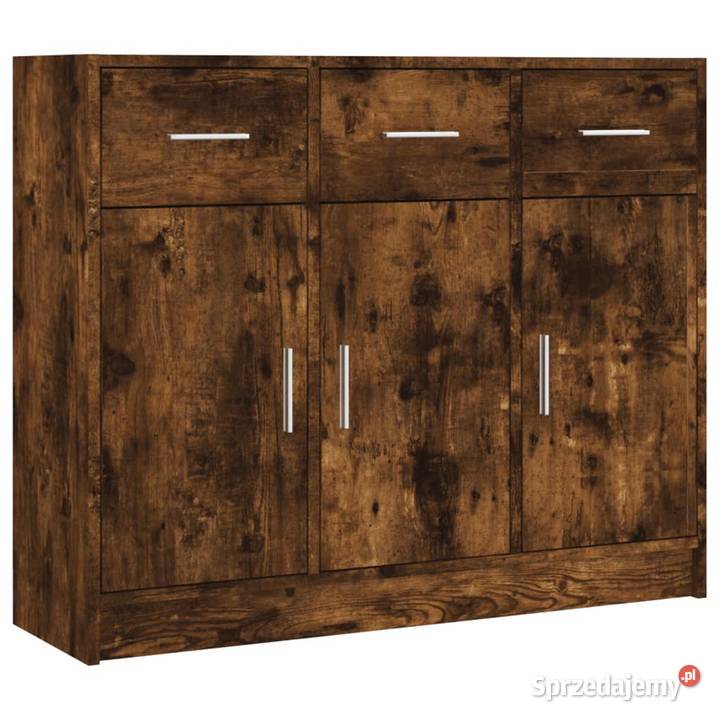 vidaXL Szafka przydymiony dąb 91x28x75 SKU823013