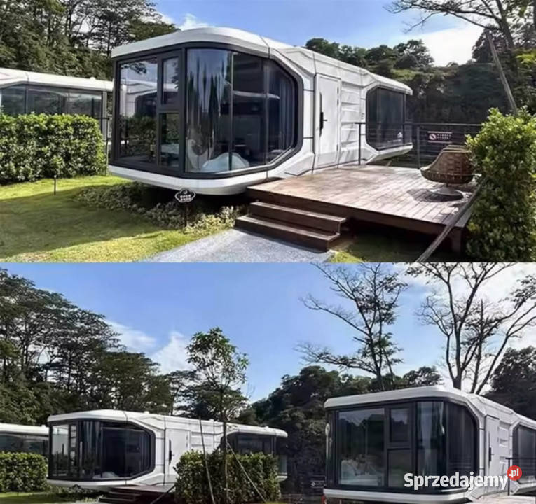 Nowoczesny Luksusowy Dom Kapsułowy Całoroczny Urbanie