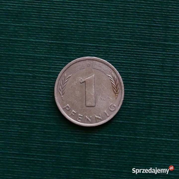 NIEMCY 1 fenig 1971r Znak menniczy D Monachium Gliwice