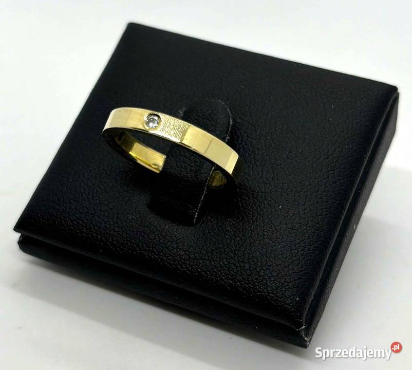 Złota Obrączka z Diamentem pr 585 395g R11 Elbląg sprzedam