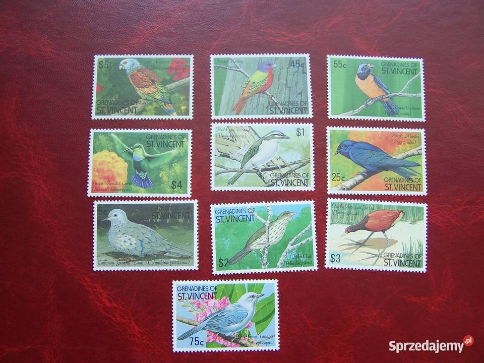 Grenadyny 1990 MNH Mi 72938 Fauna Ptaki Tychy