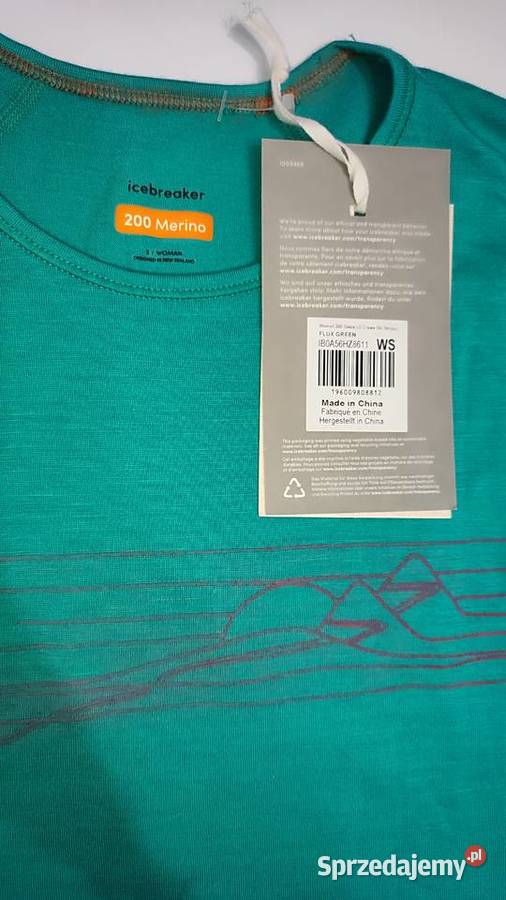 Icebreaker women 200 oasis LS crewe ski stripes Lubraniec