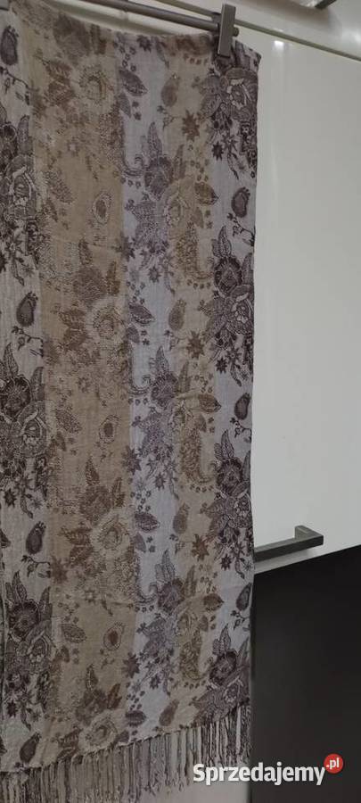 Szal Chusta w kolorze brązu i beżu H M Dla kobiet Lublin