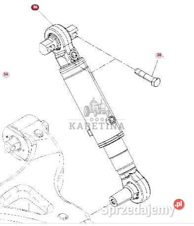 Fendt 930 933 936 939 942 GEN 7 Siłownik Części i osprzęt rolniczy wielkopolskie Jastrzębniki