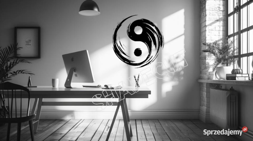 NAKLEJKA NA ŚCIANĘ YING YANG 70 X 70 OZDOBNA Olsztyn