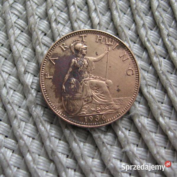 Wielka Brytania 1 Farthing 1936r Kalisz