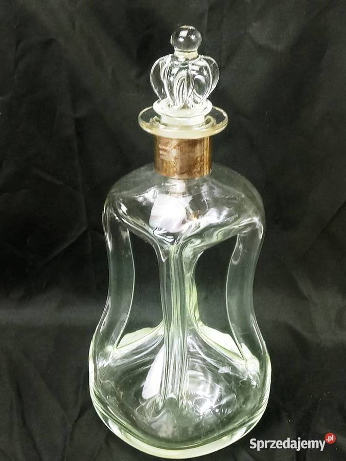 Klepsydra Srebro Szterling szkło Karafka Dania