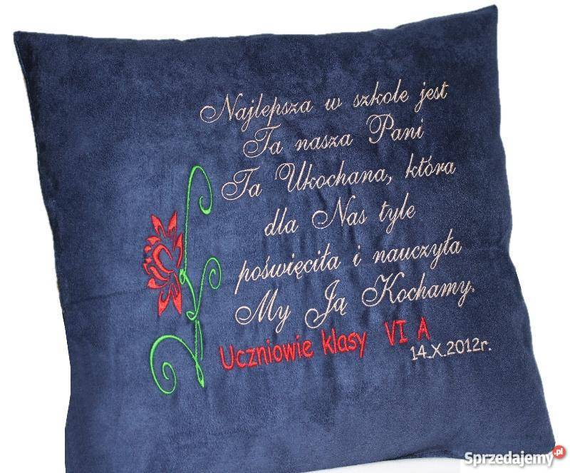 PODUSZKA WYCHOWAWCY NAUCZYCIELA Z ŻYCZENIAMI inny kolor Pozostałe kujawsko-pomorskie Grudziądz