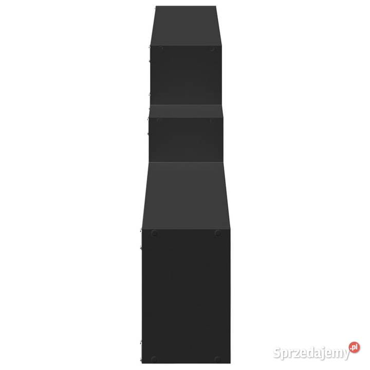 Półka ścienna 158x18x53 czarna materiał Warszawa sprzedam