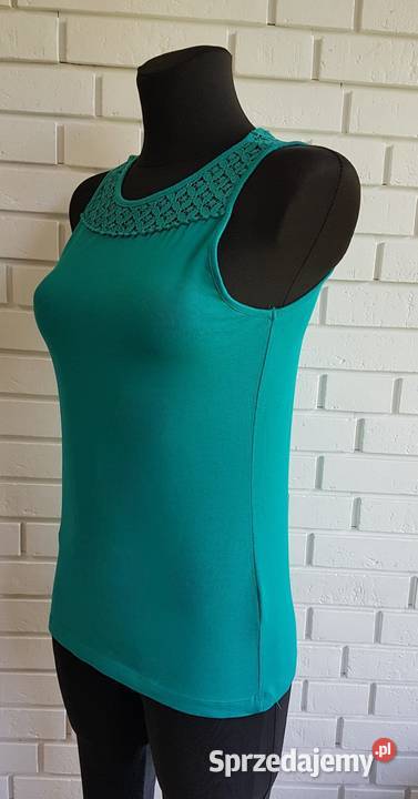 Bluzka koronkowa butelkowa zieleń esmara 36S Chrzanów