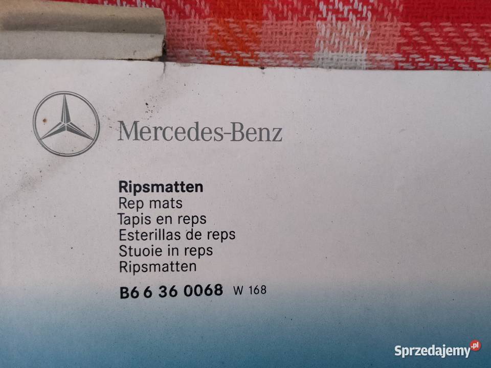 Dywaniki OE welurowe Mercedes AKlasa W168 Bolewice