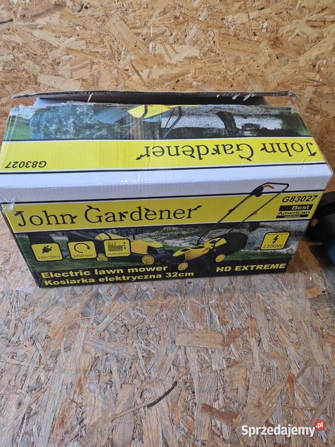 Kosiarka elektryczna 32 johyn gardener G83027 nieuszkodzony sprzedam