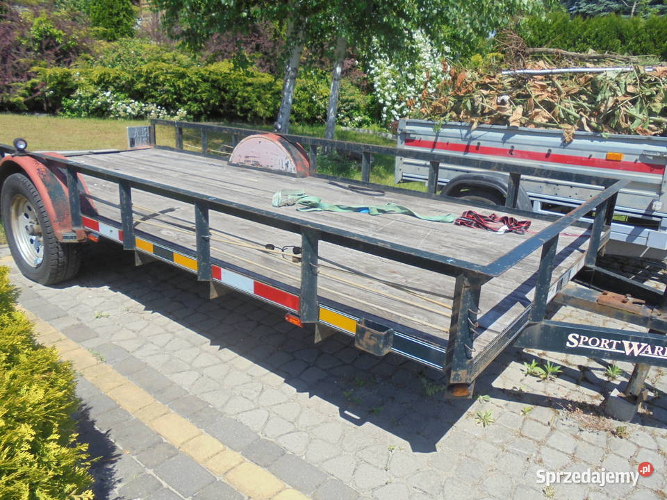 przyczepa samochodowa na 2 quady burtowa laweta Sonina