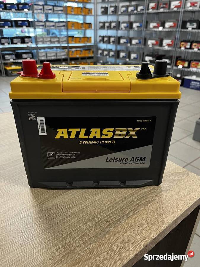 Akumulator ATLAS MARINE AGM 75Ah 750A CCA lewy Zakopane