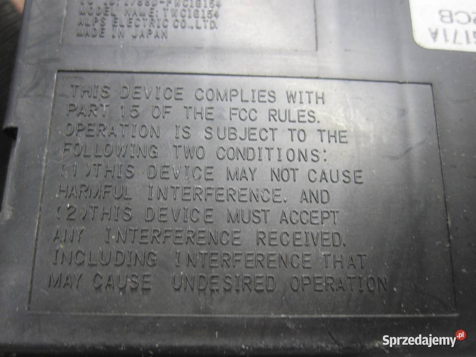 NISSAN LEAF I 11r moduł przekaźnik WC1G162C osobowe Kielce sprzedam