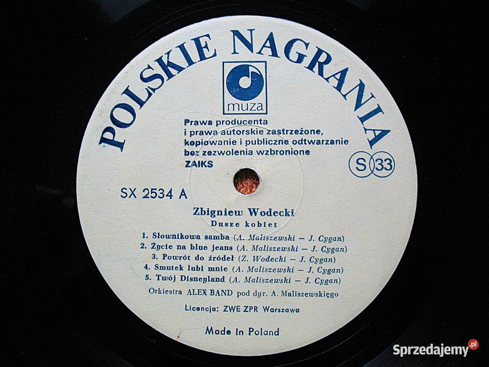 Zbigniew Wodecki Dusze kobiet Płyty ze strychu Siedlce